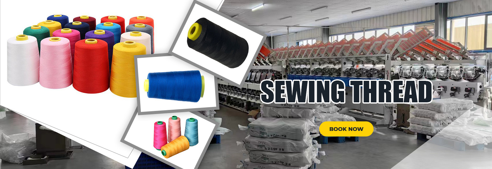Kalite 100 spun polyester dikiş ipliği Fabrika