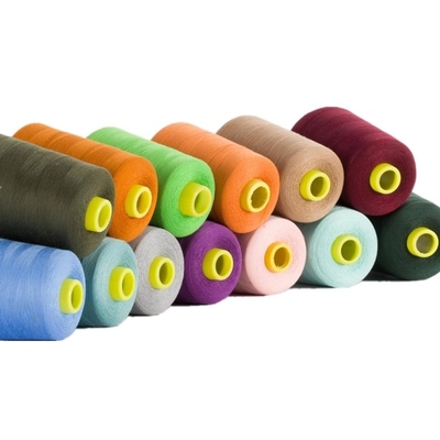 Çin Üretici Fiyat Rengi 100% Poliester Dikiş İpi 20/2 30/2 40/2 5000 Yards