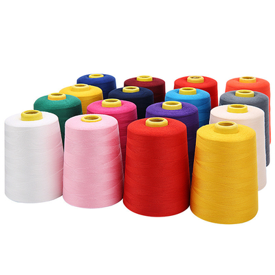 % 100 Polyester Dikiş İpi 40/2 40s/2 402 3000 Yards Spot Farklı Renklerle