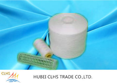 100% Ring Spun 40/2 Polyester İpek Çiğ Beyaz Kağıt/Plastik Konus