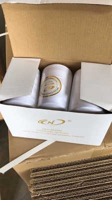 Fabrika yeri %100 Polyester dikiş ipliği Çok Renkli 40/2 3000 Yards/Cone