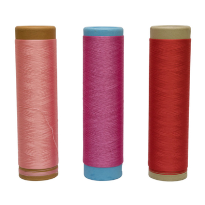 150D 300D Boyalı Renkler 100% Polyester Filament Yaprak Overlock Giysi Çorap Dikiş için