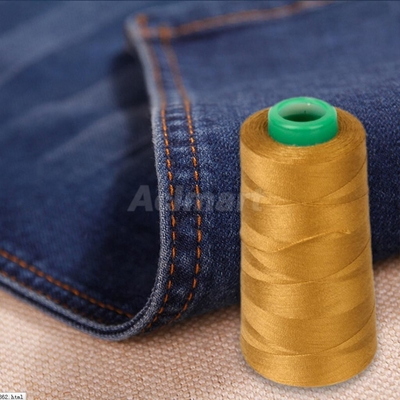 20/3 Jeans için Yüksek Güçlü % 100 Dökülmüş Poliester Dikiş İpi