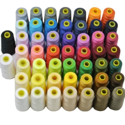 Çeşitli renkli Seçenek 20/2 30/2 40/2 50/2 Poliester dikiş ipliği Spun Polyester dikiş ipliği
