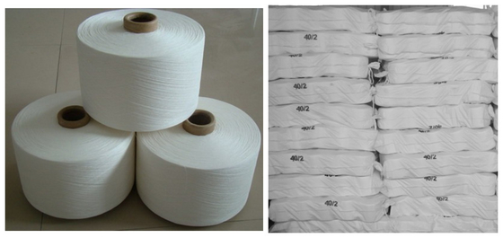 Polyester Spun Yanr 40 / 2, Yüksek Güçlü Polyester Dönüştürülmüş İpek 40 / 2