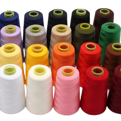 Dikiş İçin Kumaş İplikleri İçin Renkli Yüksek Kaliteli Dikiş İpliği 402 Polyester İplik