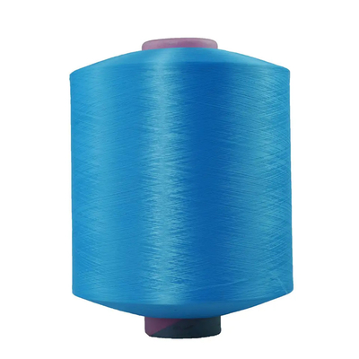 Renkler Siyah Beyaz Mavi Kırmızı Kahverengi 100% Polyester Filament Yarn Dty Polyester Teksturlu Yarn