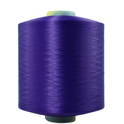 Renkler Siyah Beyaz Mavi Kırmızı Kahverengi 100% Polyester Filament Yarn Dty Polyester Teksturlu Yarn