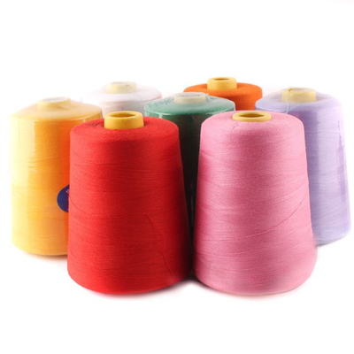 Giyim Ev Tekstili İçin Polyester İplik 402 Polyester Dikiş İpliği