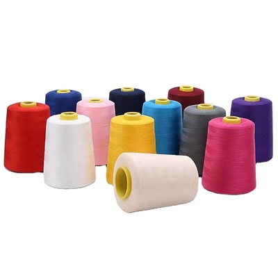 402 Bükülmüş Polyester Dikiş İpliği Kumaş Elbise İçin Çok Renkli Seçenek Polyester İplik