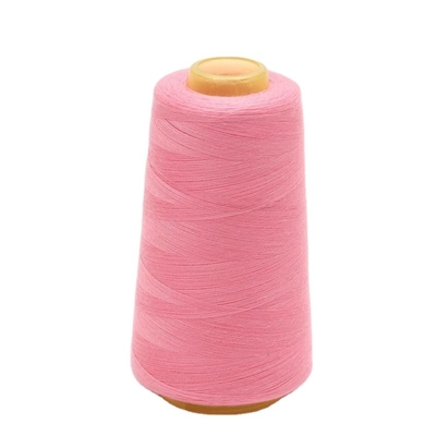 402 Bükülmüş Polyester Dikiş İpliği Kumaş Elbise İçin Çok Renkli Seçenek Polyester İplik