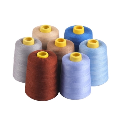 402 Bükülmüş Polyester Dikiş İpliği Kumaş Elbise İçin Çok Renkli Seçenek Polyester İplik