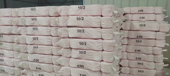 20/2 40/2 Parlak Yüzük 100% Plastik / Kağıt Konusu Üzerine Poliester İniş