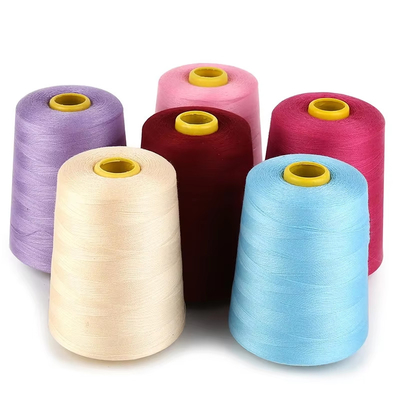 40/2 Spun Polyester dikiş ipliği nakış iplikleri 100% Spun dikiş ipliği