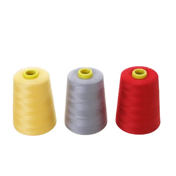 Dikiş ipliği 40/2 5000yds Fabrika Toptan Satış 100% Dikiş Poliester Renkli Çıkaç Dikiş için Çiğ Malzemesi