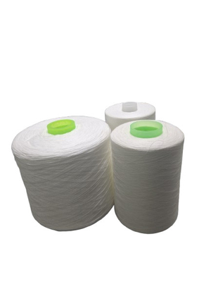 402 403 202 502 100 Spun Polyester Yarn Raw White For T-Shirt Jeans Spor kıyafetleri