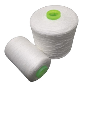 402 403 202 502 100 Spun Polyester Yarn Raw White For T-Shirt Jeans Spor kıyafetleri