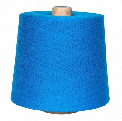 Kalıcı yumuşak dokuma örgü için yüksek kaliteli polyester karışımlı iplik