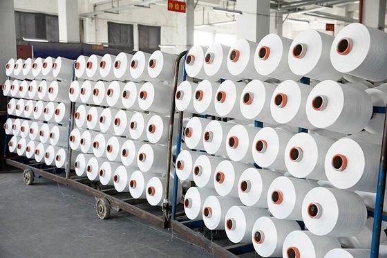 Çiğ Beyaz Siyah DTY % 100 Poliester Çekim Teksturlu Yumruk 75/36 100/36 150/36