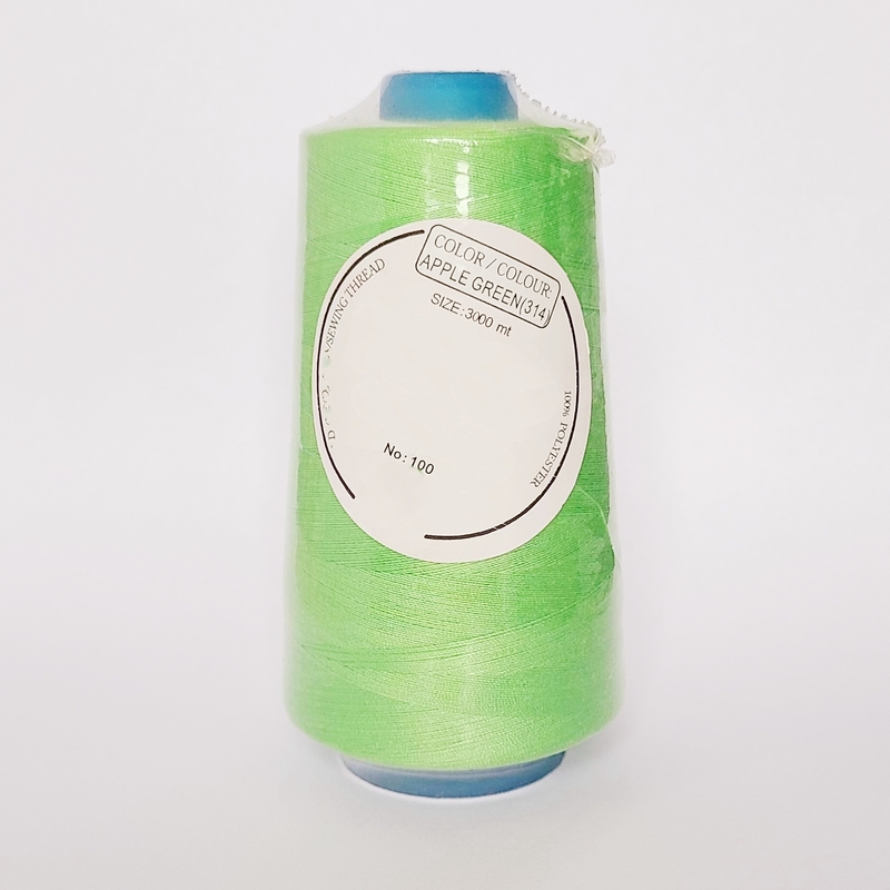 Toptan satış, % 100 Spun Polyester Dikiş İpi 40/2 3000yds Fabrika Düz Dikiş İpi