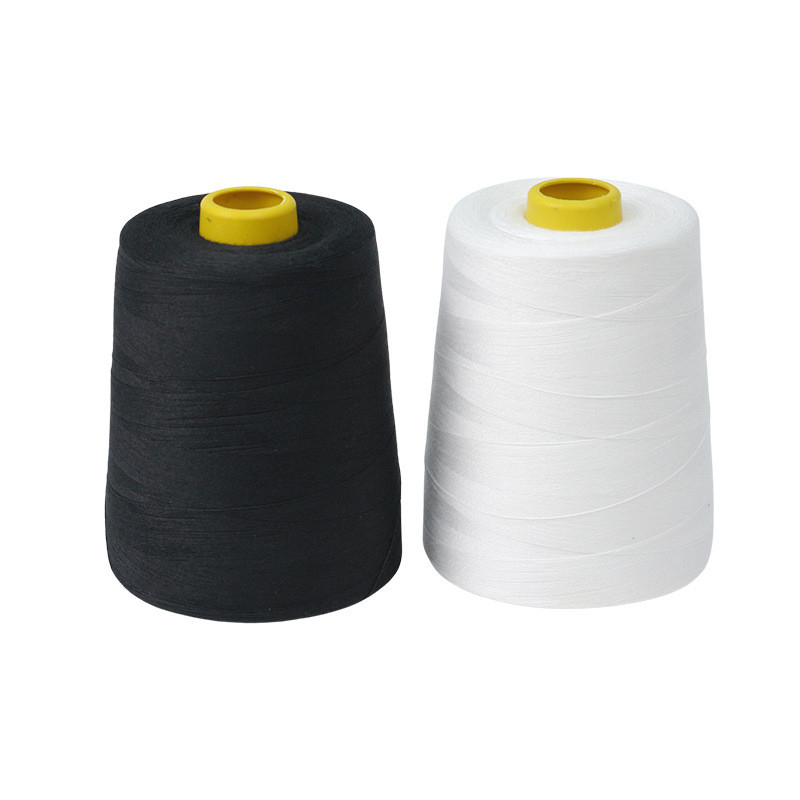 İyi Kalite 40/2 Siyah Dikiş İpi 100% Poliester İpi Fabrika Toptan Fiyat