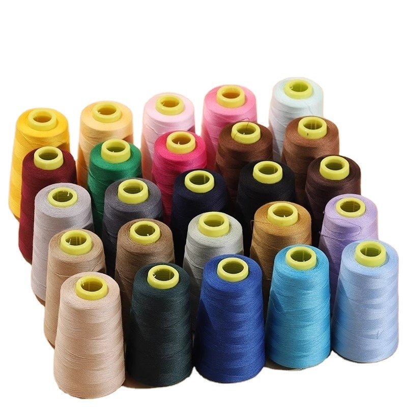 2500 Yards Dikiş İpliği Polyester Dikiş İplikleri Özel Boyut Toptan Fiyat Polyester İplik