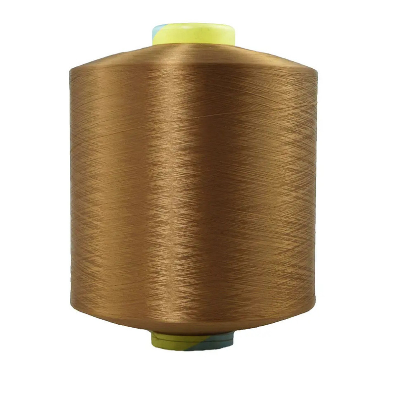 Renkler Siyah Beyaz Mavi Kırmızı Kahverengi 100% Polyester Filament Yarn Dty Polyester Teksturlu Yarn