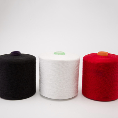 Ring Spun Boyalı Polyester İplik 60/2 60/3 Düşük Büzülme Örme Giysiler İçin İyi Haslık