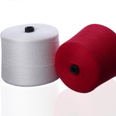 Yeşil Polyester Boyalı İplik 50/2, Çevre Dostu Polyester Bükülmüş İplik İyi Düzlük